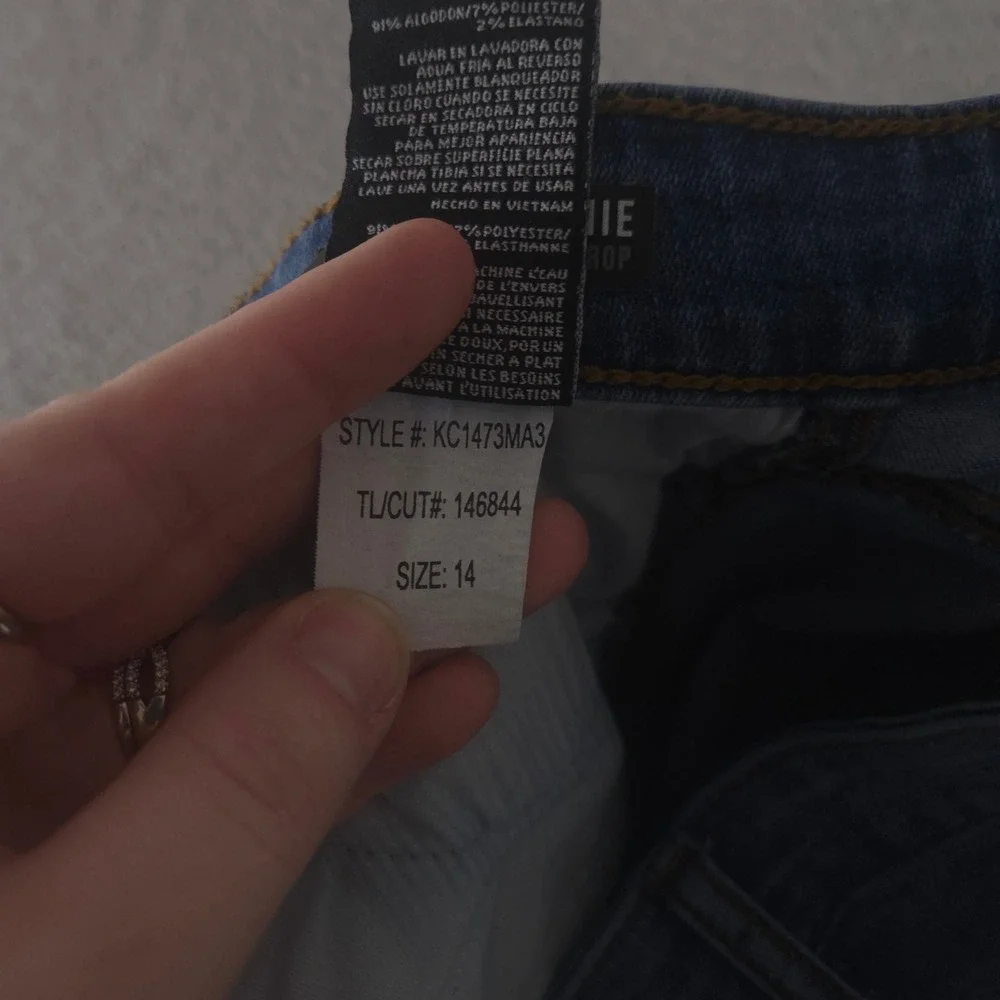 Kut from the Kloth Jeans Womens 14 Connie High Rise Fab Ab Crop Raw Hem Skinny